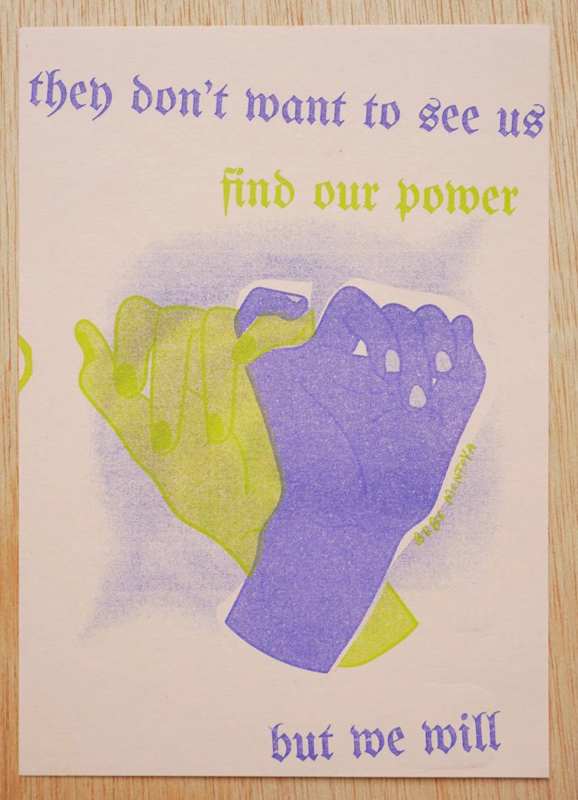 "But We Will" 5x7 Risograph Print
